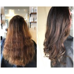 Before and after Balayage